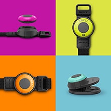 mocopiをストラップにつけた画像