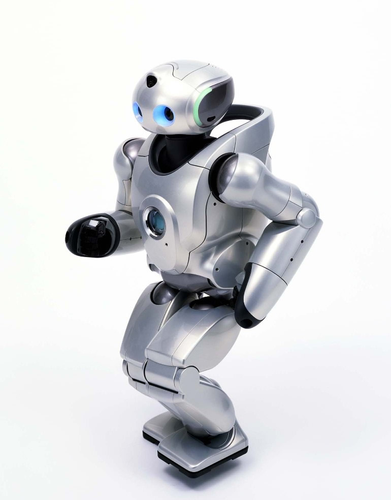 QRIOを用いた走行実験の模様